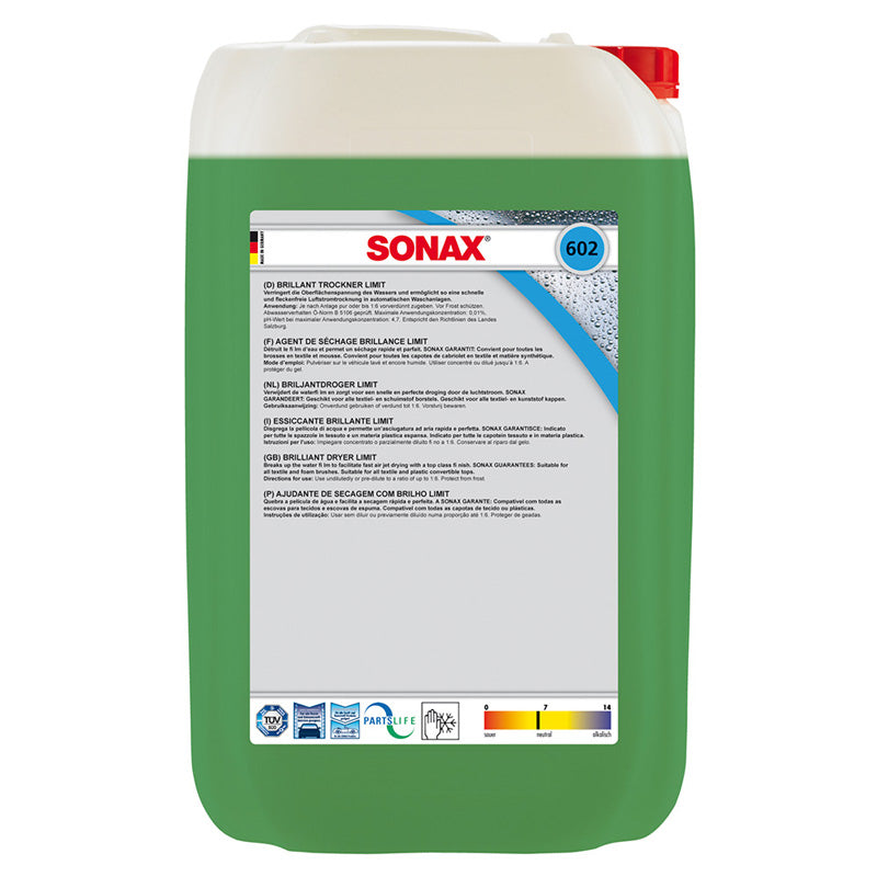 SONAX, Sonax 602.705 Limit Briljant-Trockner 25-Liter, Flüssigkeit, Grün