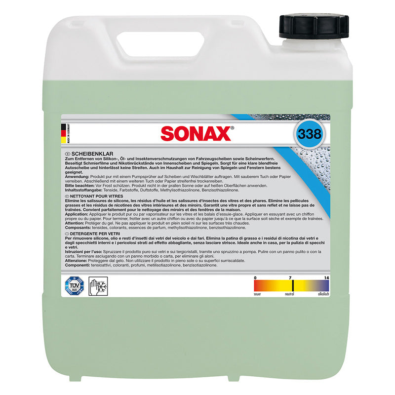 SONAX, Sonax 338.600 Scheibenreiniger 10-Liter, Flüssigkeit, Grün