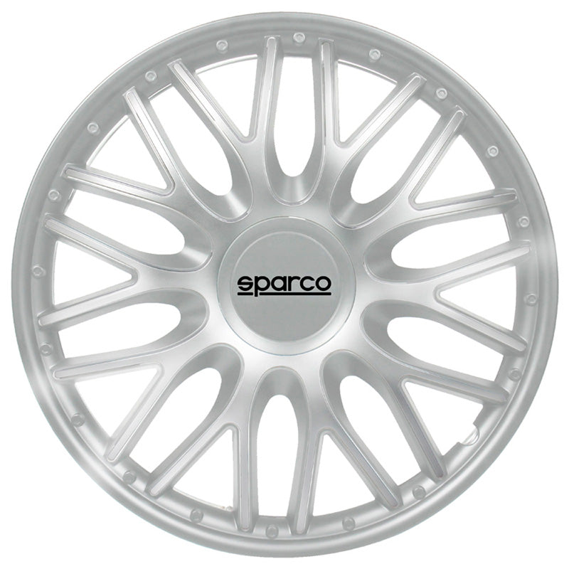 Sparco, Radzierblenden Roma - 13-Zoll - Silber - Satz mit 4 Stück, ABS