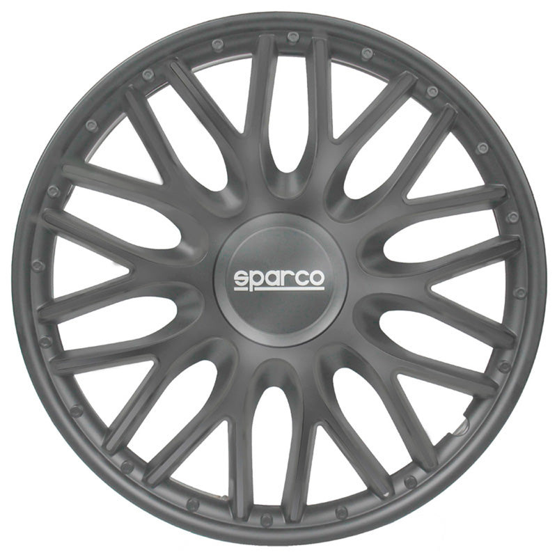 Sparco, Radzierblenden Roma - 14-Zoll - Grau - Satz mit 4 Stück, ABS