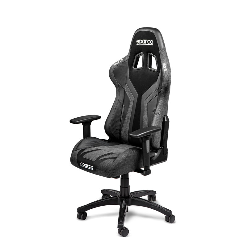 Sparco, Bürostuhl / Gaming-Stuhl Torino - Schwarz/Schwarz - Verstellbar, Textil