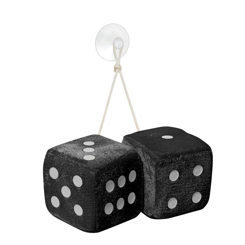 Simoni Racing, Microfibre Big Dices 10x10cm - Schwarz - Satz à 2 Stück, Velours