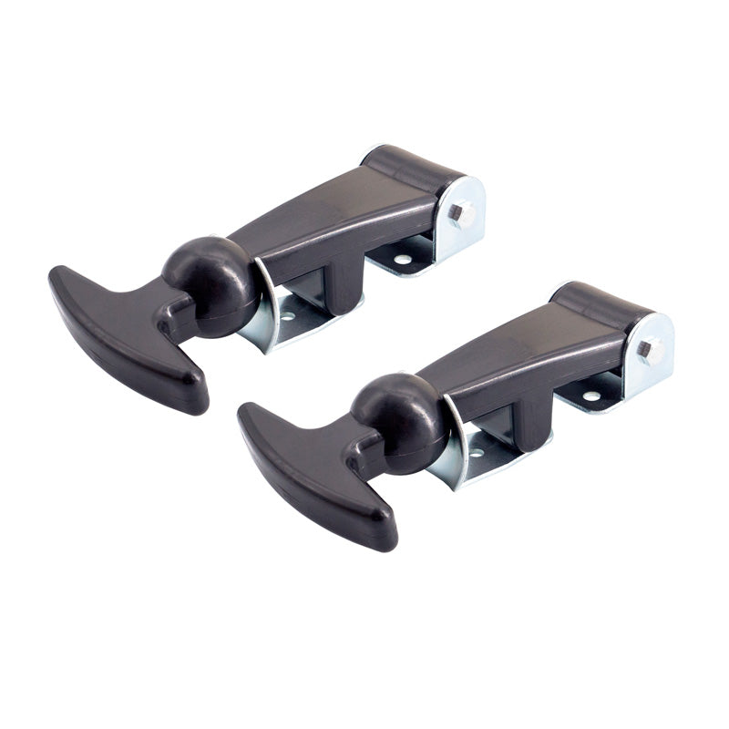 Simoni Racing, Universal Motorhaubenhaken Type 6 - Silber/Schwarz - Quick Release, Edelstahl