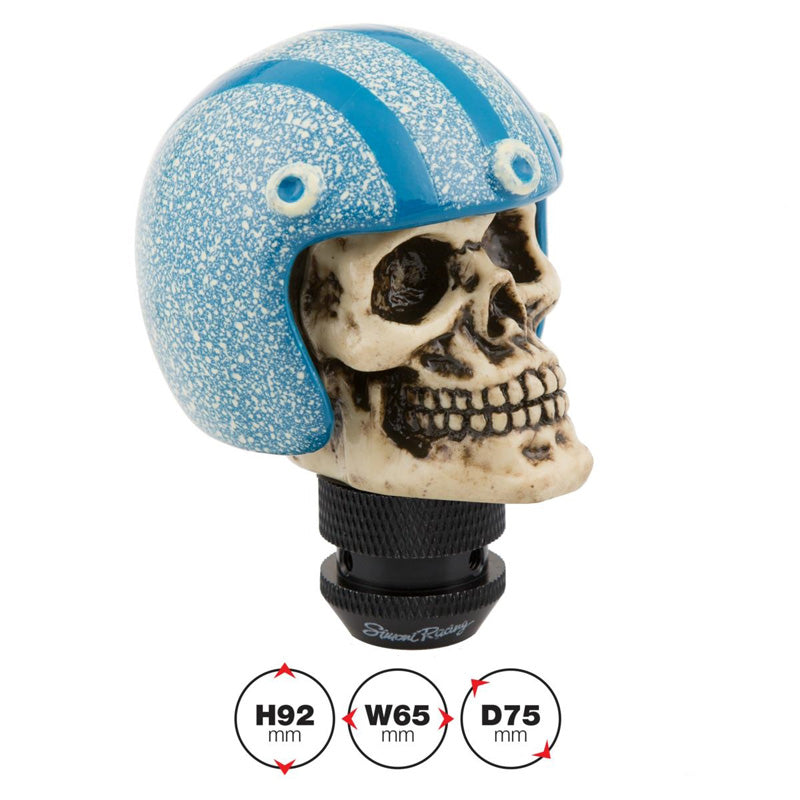 Simoni Racing, Schaltknauf Skeletor - Blauer Helm, Kunststoff