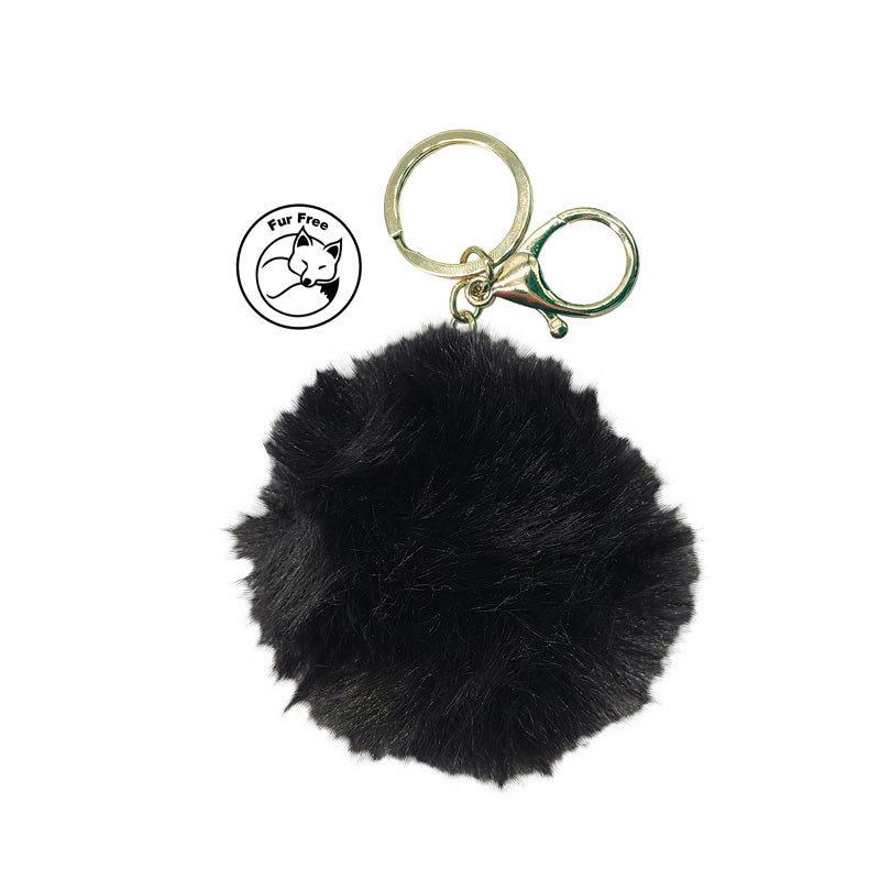 Simoni Racing, Schlüsselanhänger Fluffy Fur - Schwarz, Microfiber