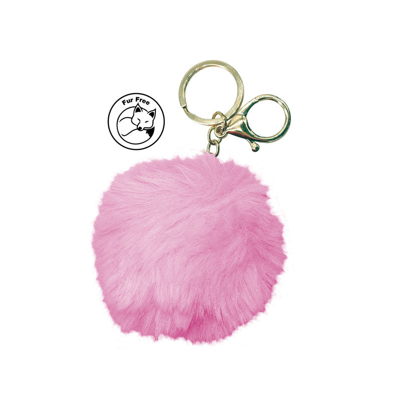 Simoni Racing, Schlüsselanhänger Fluffy Fur - Rosa, Microfiber