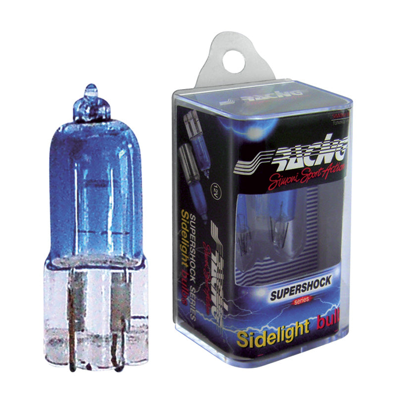 Simoni Racing, T10 Halogen Super Shock Leuchtmittel - SuperWeiß - Satz à 2 Stück, Weiss