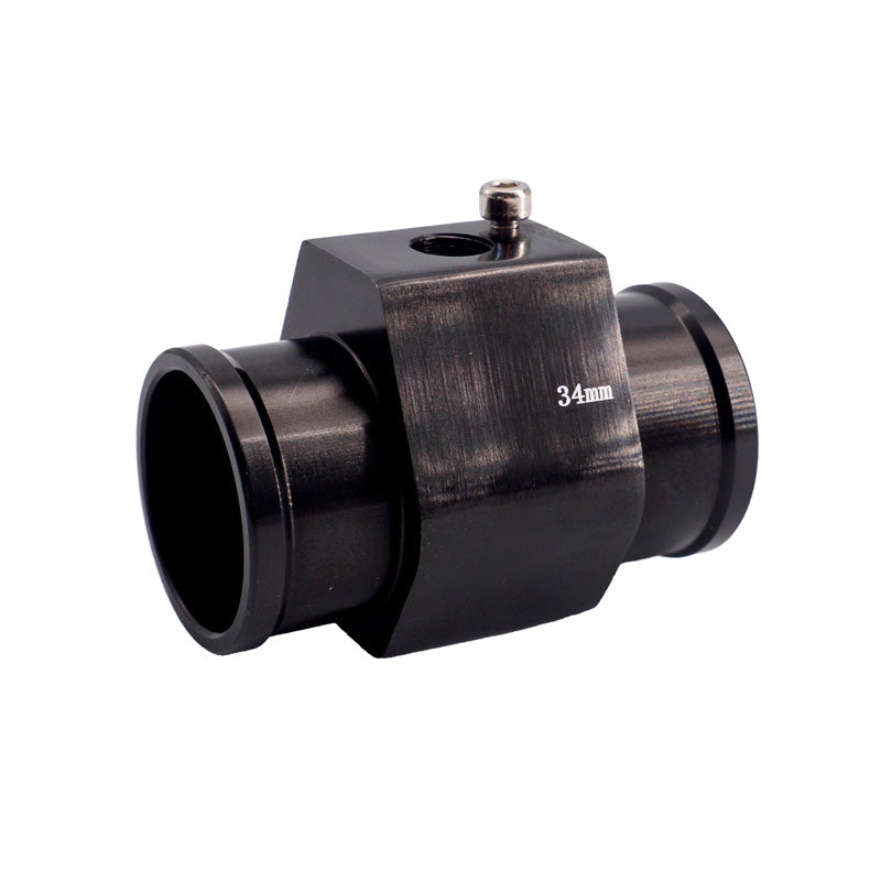 Simoni Racing, Wassertemperatursensor-Fitting - Schwarz eloxiertes Aluminium - Ø34mm, Aluminium, Schwarz