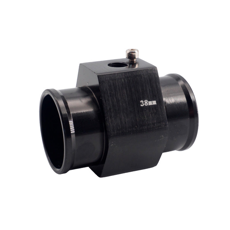 Simoni Racing, Wassertemperatursensor-Fitting - Schwarz eloxiertes Aluminium - Ø38mm, Aluminium, Schwarz