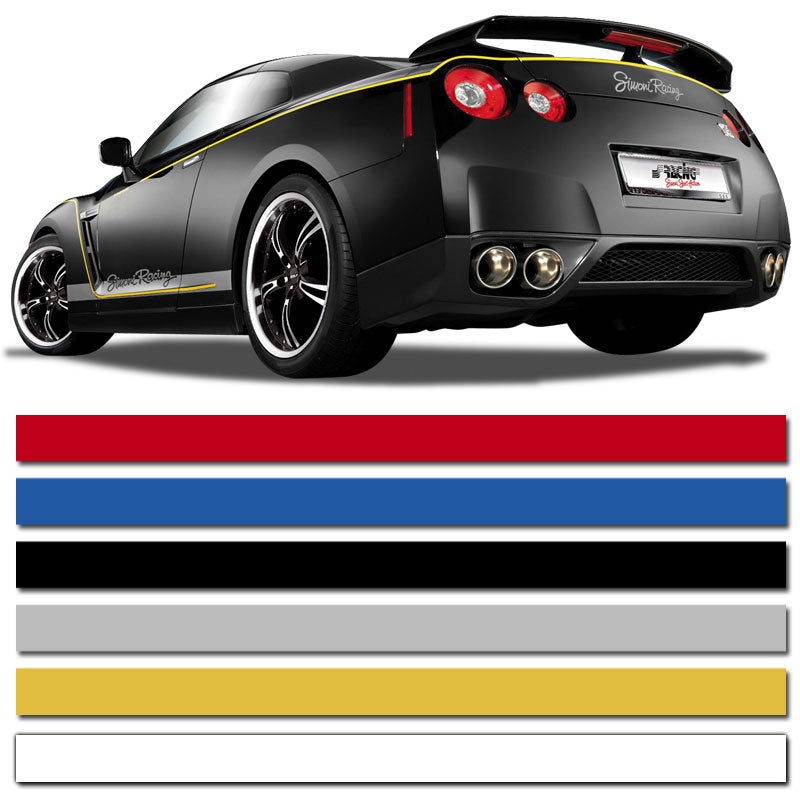 AutoStyle, Universelle selbstklebende Pin-Stripe AutoStripe Cool200 - Weiß - 3 mm x 975 cm, Plastik, Weiss