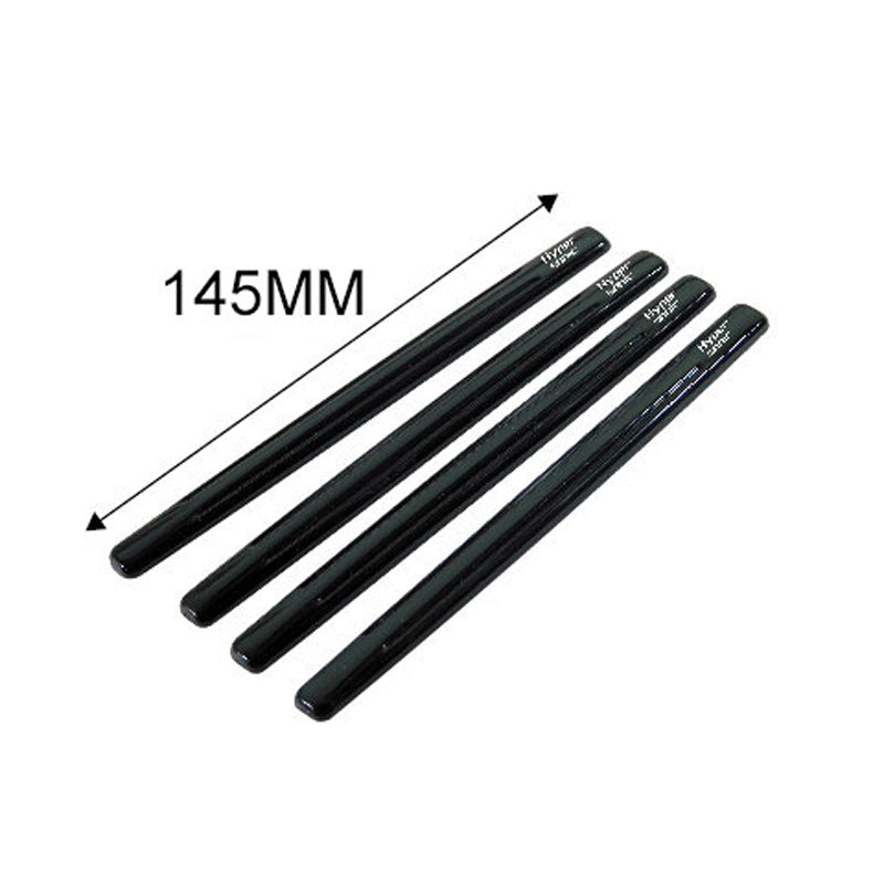 Hypersonic, Satz Universal-Türschutzleisten 125x10mm - Selbstklebend - 4-teiliges Set, Kunststoff, Schwarz