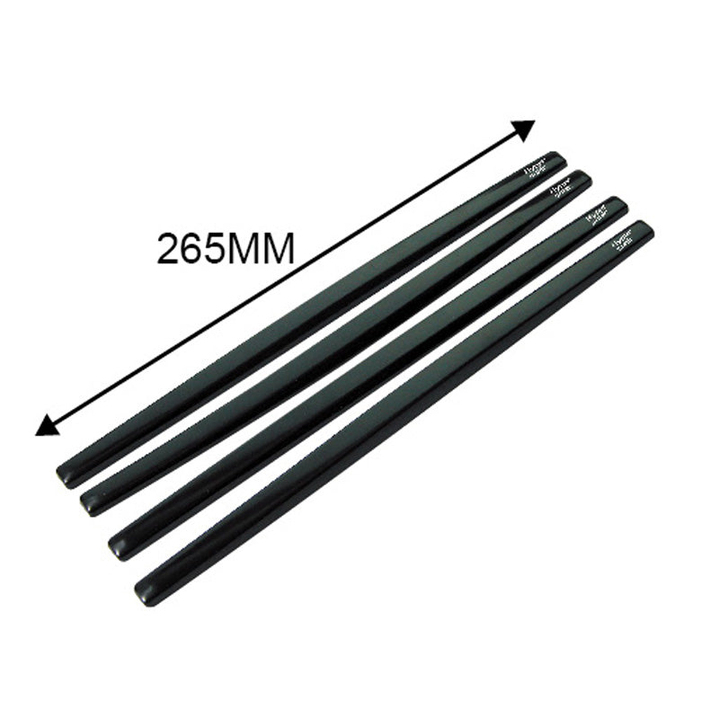 Hypersonic, Satz Universal-Ladekantenschutzleisten 265x12mm - Selbstklebend - 4-teiliges Set, Kunststoff, Schwarz