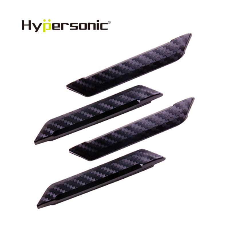 Hypersonic, Satz Universal-Türschutzleisten 97x15mm - Selbstklebend - Karbon Look - 4-teiliges Set, Kunststoff, Carbon