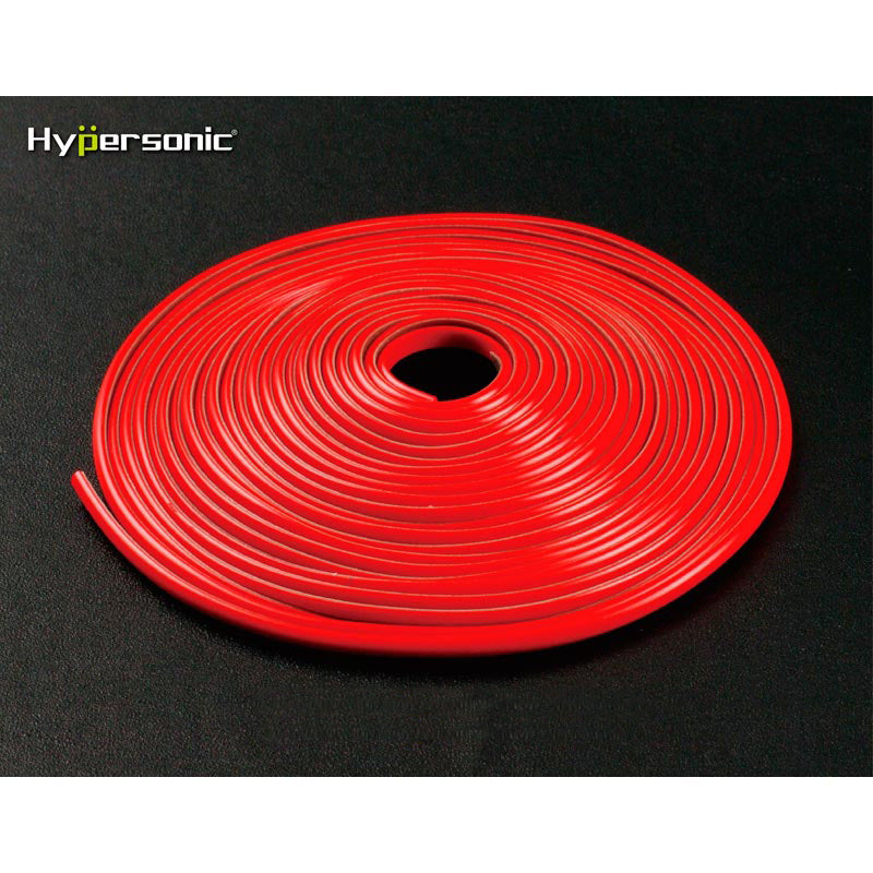 Hypersonic, Klassische Flexible Streifen Rot 0,3x500cm (mit 3M Klebeband), PVC