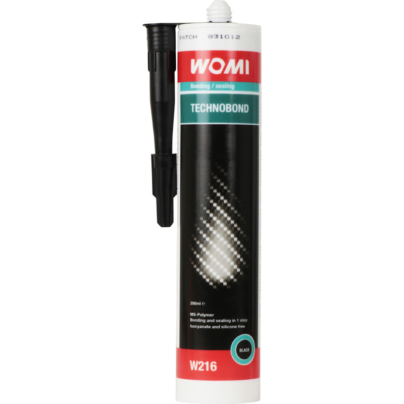 Womi, Technobond  elastischer Klebstoff - Schwarz - 290ml, Flüssigkeit