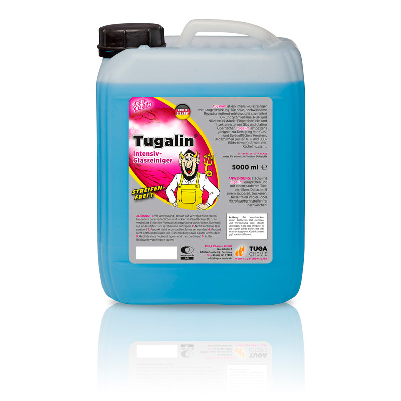 Tuga Chemie, Tugalin Nano Glasreiniger - Blau - 5000ml, Flüssigkeit