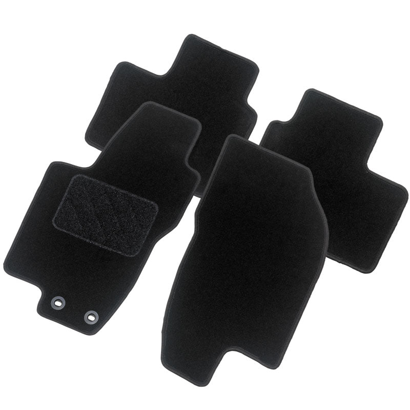 AutoStyle, Autoteppiche passend für Fiat Panda 2003-2012, Textil, Schwarz