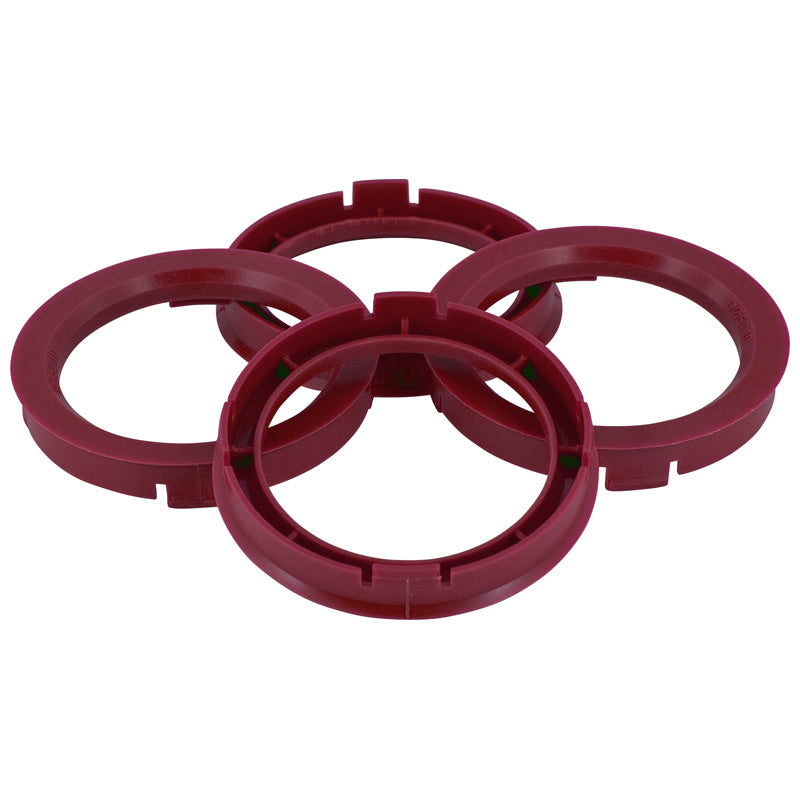 TPI, Satz  Radnaben-Zentrierringe - 60.1->56.1mm - Ruby Rot, Nylon