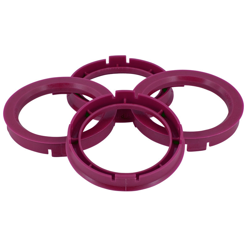 TPI, Satz  Radnaben-Zentrierringe - 70.1->66.1mm - Violett, Nylon