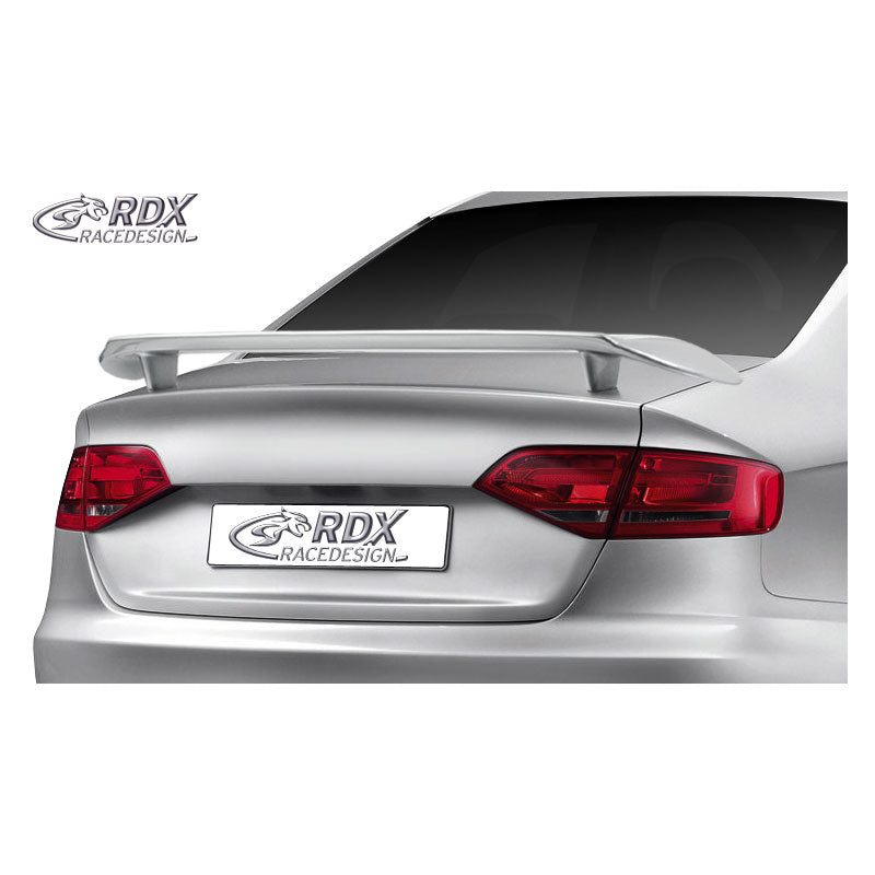 RDX Racedesign, Heckspoiler passend für Audi A4 B8 Limousine 2008- (PU), PU-Rim, Unlackiert