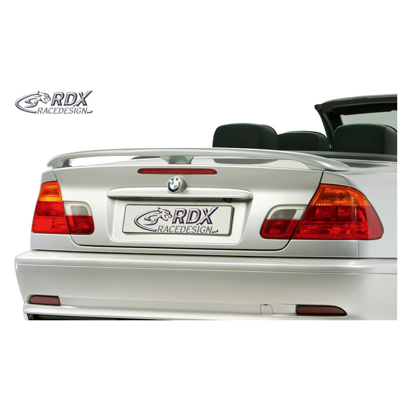 RDX Racedesign, Heckspoiler passend für BMW 3er E46 Limousine/Coupé/Cabrio (PU), PU-Rim, Unlackiert