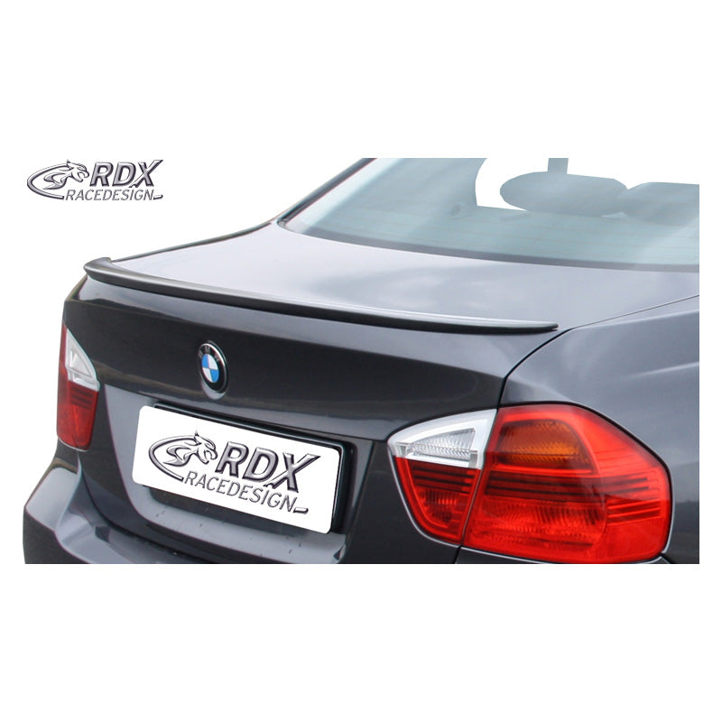 RDX Racedesign, Heckspoilerlippe passend für BMW 3er E90 Limousine 2005-2011 (PUR-IHS), PU-Rim, Schwarz