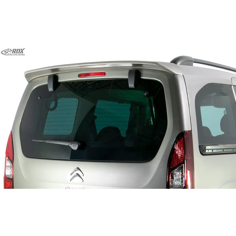 RDX Racedesign, Dachspoiler passend für Citroën Berlingo / Peugeot Partner & Rifter / Opel Combo / Toyota ProAce City & ProAce City Verso 2008- (mit Heckklappe) (PU), PU-Rim, Unlackiert