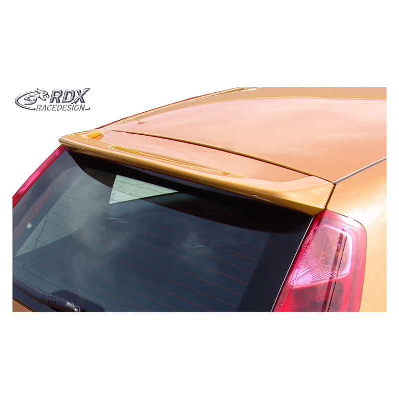 RDX Racedesign, Dachspoiler passend für Fiat Grande Punto 2005- & Punto Evo 2009- V2 (PUR-IHS), PU-Rim, Unlackiert