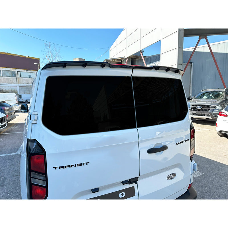 Motordrome, Dachspoiler passend für Ford Transit Custom (V710) 2023- (mit 2 Hecktüre) (PU), PU-Rim, Unlackiert