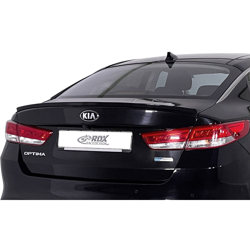 RDX Racedesign, Heckspoilerlippe passend für Kia Optima (JF) 2015-2020 (ABS), Schwarz