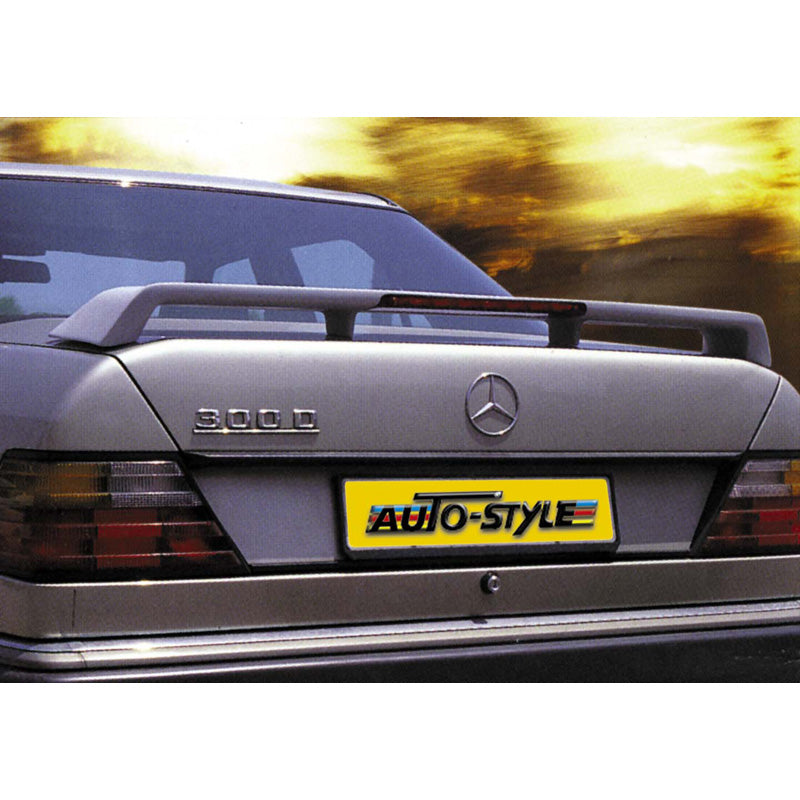 AutoStyle, Heckspoiler passend für Mercedes W124 16V (Modelle mit Biegung in der Heckklappe), PU-Rim, Unlackiert