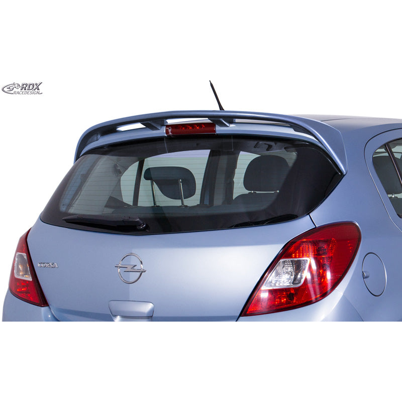 RDX Racedesign, Dachspoiler passend für Opel Corsa D 5-türer 2006-2014 OPC Look (PUR-IHS), PU-Rim, Unlackiert