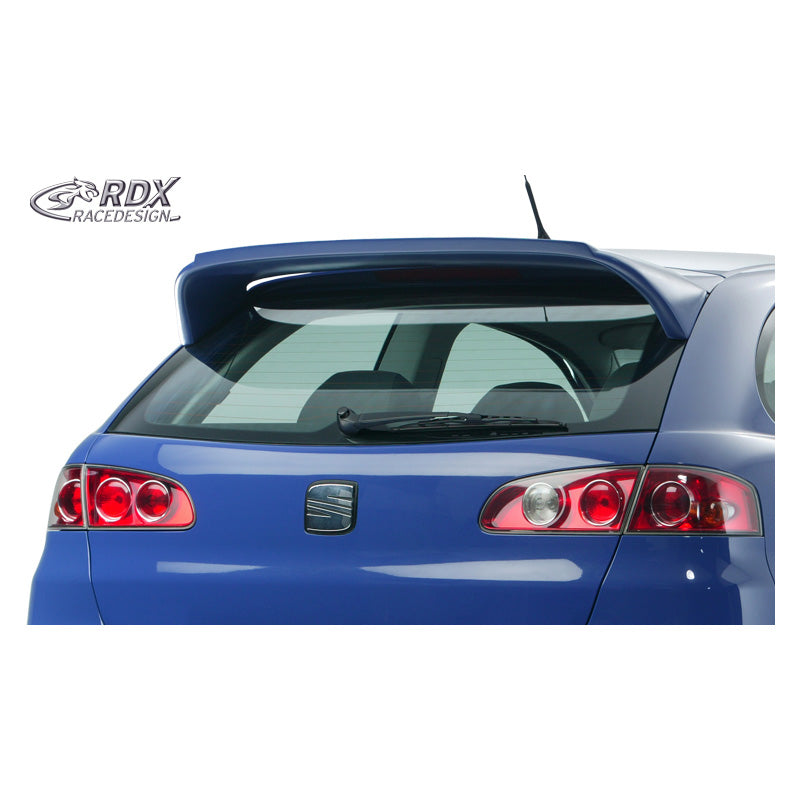 RDX Racedesign, Dachspoiler passend für Seat Ibiza 6L 3/5-türer 2002-2008 Groß (PUR-IHS), PU-Rim, Unlackiert