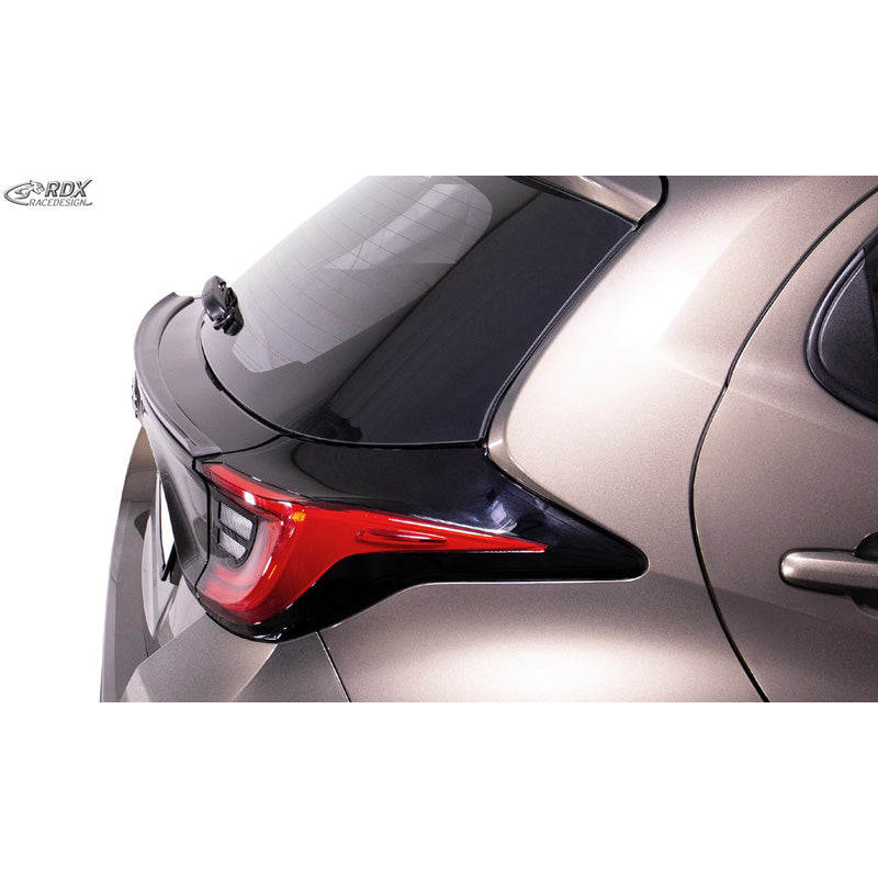 RDX Racedesign, Heckspoilerlippe passend für Toyota Yaris 2020- (ABS), Schwarz