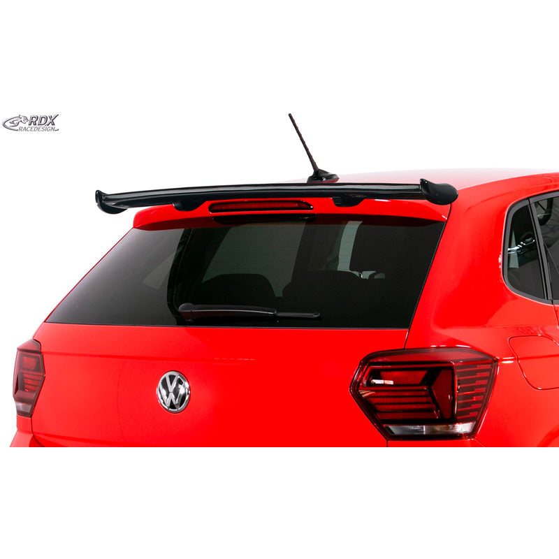 RDX Racedesign, Dachspoiler passend für Volkswagen Polo (AW) 2017- (PUR-IHS), PU-Rim, Unlackiert