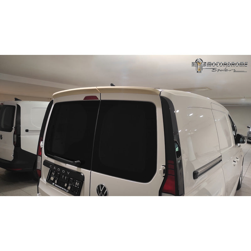 Motordrome, Dachspoiler passend für Volkswagen Caddy V Box/MPV 2020- (mit 2 Hecktüre) (PU), PU-Rim, Unlackiert