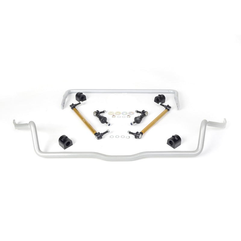 Whiteline, Stabilisatorstangen-Kit Vorn und Hinter passend für Ford Focus II/III / Mazda 3 BK/BL 1999-2018, Stahl, Silber