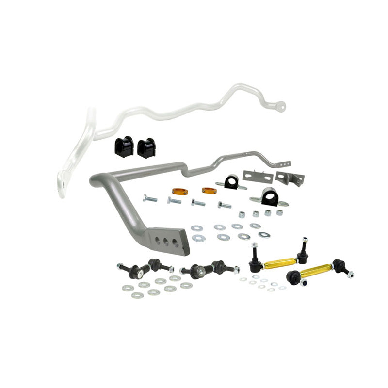 Whiteline, Stabilisatorstangen-Kit Vorn und Hinter passend für Mitsubishi Lancer VII Evolution VII-IX 2000-2007, Stahl, Silber