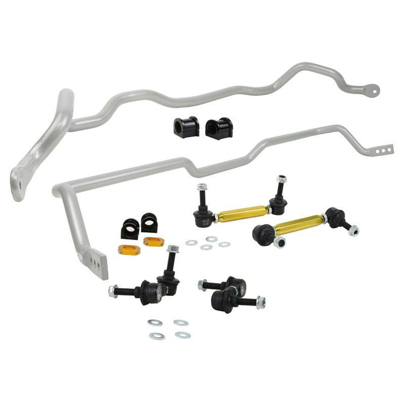 Whiteline, Stabilisatorstangen-Kit Vorn und Hinter passend für Mitsubishi Lancer VII Evolution VII-IX 2000-2007, Stahl, Silber