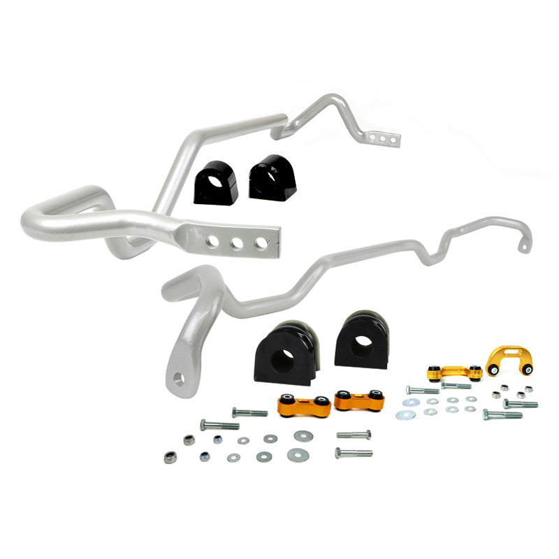 Whiteline, Stabilisatorstangen-Kit Vorn und Hinter passend für Subaru Forester SF 2.0 4WD/2.5 4WD 1997-2002, Stahl, Silber