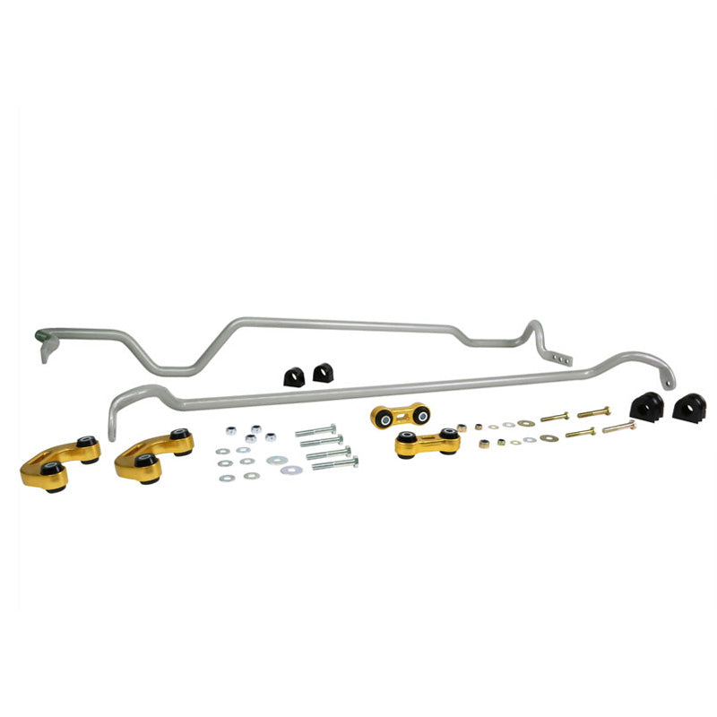 Whiteline, Stabilisatorstangen-Kit Vorn und Hinter passend für Subaru Forester SF 2.0 16V 4WD/2.0 S Turbo 4WD/2.5 Turbo 4WD 1997-2002, Stahl, Silber