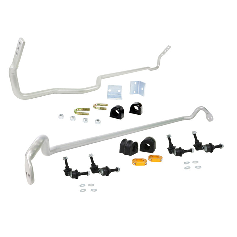 Whiteline, Stabilisatorstangen-Kit Vorn und Hinter passend für Subaru Forester SG 2.0 S Turbo 4WD/2.5 4WD 211/232/252PS/2.5 XT 4WD 2002-2009, Stahl, Silber