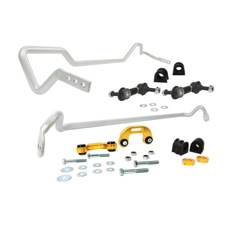 Whiteline, Stabilisatorstangen-Kit Vorn und Hinter passend für Subaru Impreza Hatchback/Limousine 2001-2007, Stahl, Silber