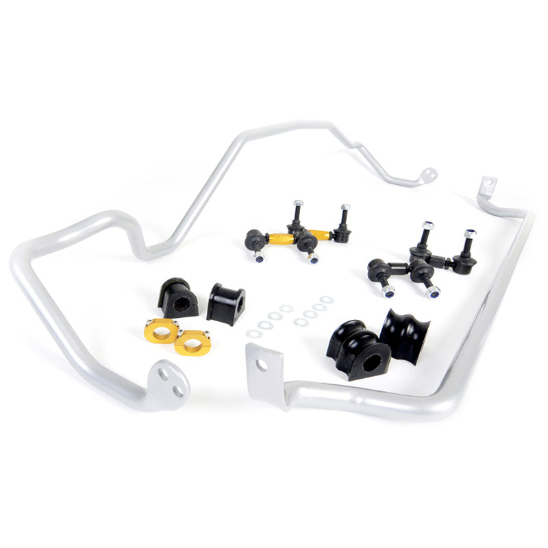 Whiteline, Stabilisatorstangen-Kit Vorn und Hinter passend für Subaru Legacy III BE/Estate BH 2.0 RSK 4WD/2.0 4WD 2000-2003, Stahl, Silber