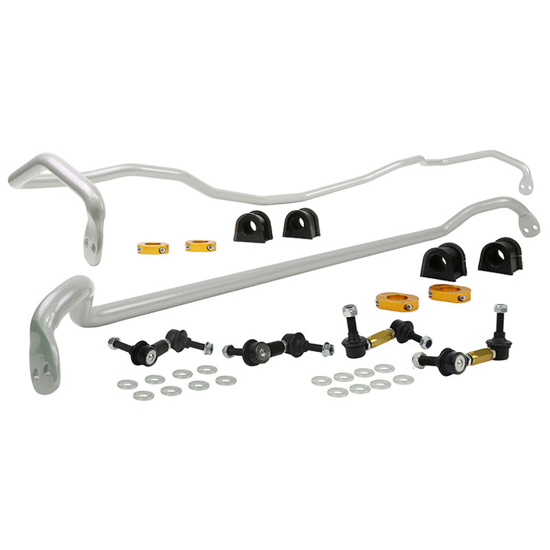 Whiteline, Stabilisatorstangen-Kit Vorn und Hinter passend für Subaru Legacy IV BL/IV Estate BP/Outback BE-BH 2003-2015, Stahl, Silber