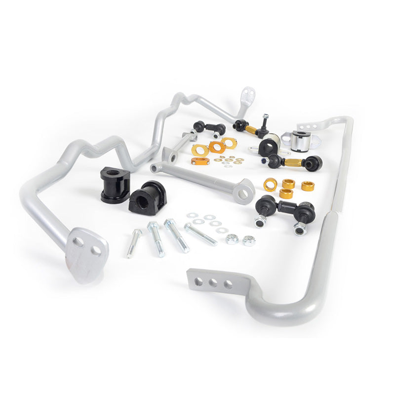 Whiteline, Stabilisatorstangen-Kit Vorn und Hinter passend für Subaru Legacy V BM/V Estate BR 2.0/2.5 2008-2014, Stahl, Silber