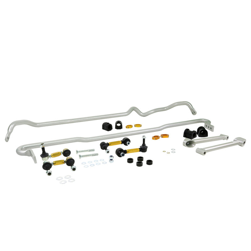 Whiteline, Stabilisatorstangen-Kit Vorn und Hinter passend für Subaru Forester SJ 2.0 XT 4WD/2.0 4WD 2013- Exklusiv 2.0 i 4WD, Stahl, Silber