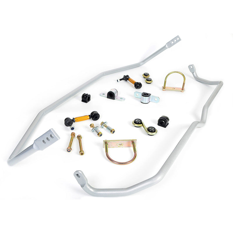 Whiteline, Stabilisatorstangen-Kit Vorn und Hinter passend für Audi A3 8L1 / Seat Leon 1M1/Toledo II 1M2 / Skoda Octavia I 1U2/1U5 / Volkswagen Bora/Golf IV/New Beetle 1996-2010, Stahl, Silber