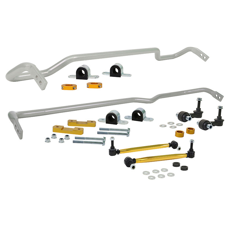 Whiteline, Stabilisatorstangen-Kit Vorn und Hinter passend für Audi A3/TT / Seat Leon / Skoda Octavia III / Volkswagen Golf Sportsvan/Golf VII 2012- Exklusiv 4x4, Stahl, Silber