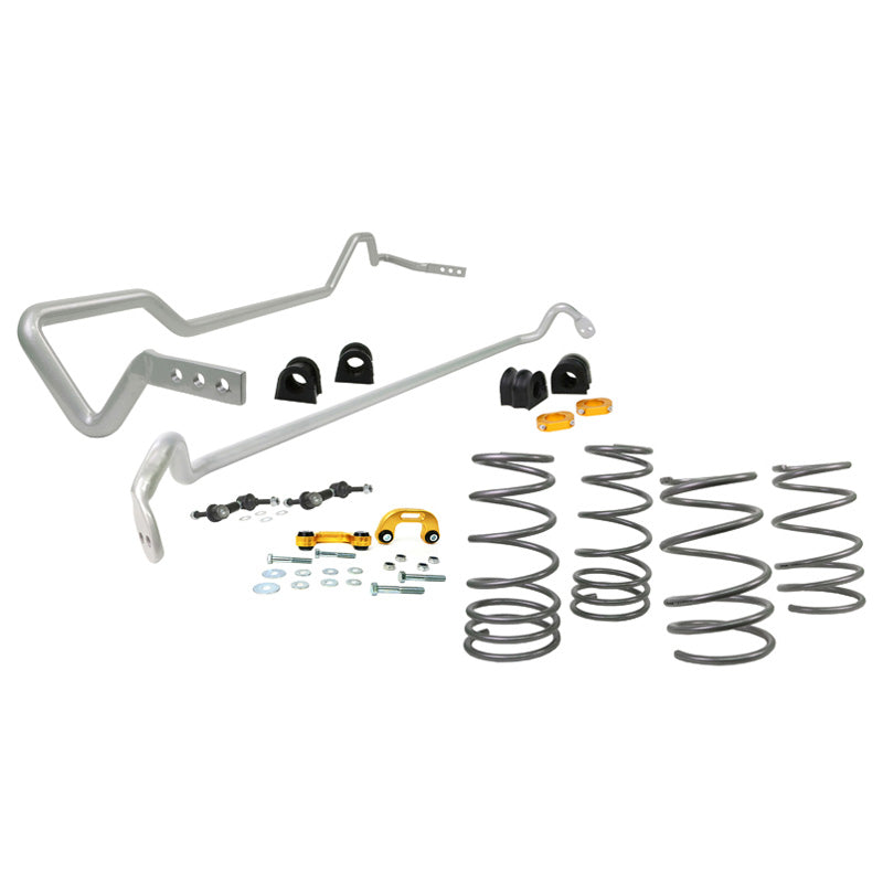 Whiteline, Grip-Serien 1 Stabilisator- und Tieferlegungsfedern-Kit passend für Subaru Impreza Limousine GD 2.0 4WD 2005-, Stahl, Silber